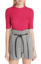 3 1 Phillip Lim Ribbed Short Sleeve Sweater at Nordstrom